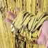 Gold Fringe Backdrop, 3 Pack Gold Foil Curtains, Party Streamers for Birthday, Wedding, Bachelorette Party Decor, Disco Party Decor...