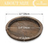 Romadedi Rustic Wooden Tray Candle Holder - Small Wood Decorative Plate Pillar Candle Tray for Farmhouse Kitchen Countertop Bathroom Coffee Table ...