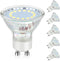 GU10 LED Light Bulbs, 50 Watt Halogen Equivalent, 6000K Cool White, Non-Dimmable, 450LM, 4W Replacement Recessed Track Lighting, 5-Pack...
