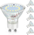 GU10 LED Light Bulbs, 50 Watt Halogen Equivalent, 6000K Cool White, Non-Dimmable, 450LM, 4W Replacement Recessed Track Lighting, 5-Pack...