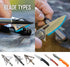 Smith’s 50047 Edgesport Stick Knife & Broadhead Sharpener – Portable Sharpener – Hunting & Archery Tool Sharpener – Carrying Pouch – Carbide & Dia...