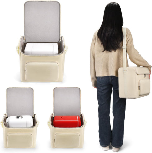 Mini Fridge Travel Case, 4L/6 Cans Portable Cover Storage Bag for Frigidaire EFMIS129 Compact Refrigerators,for AstroAI Mini Fridge,for Cooluli Mi...