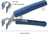 Hot Plate Gripper,Stainless Steel Bowl Clip,Kitchen Tongs Bowl Dish Pan Clip Anti-scalding 3-Pack (Navy-Blue)...