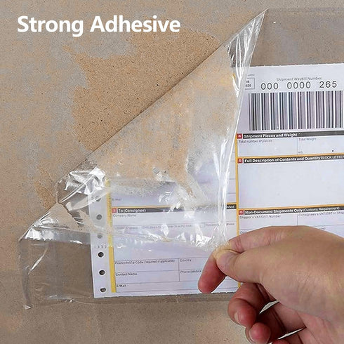 Packing List Envelopes, Clear 7.5" x 5.5" Self Adhesive Shipping Labels Envelope Pouches (100 PCS)...