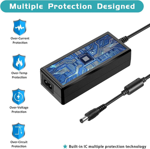Security Camera Power Supply, 12V AC Adapter, for Lorex, Samsung, Q-See, Night Owl, Swann, Annke Cameras and CCTV DVR Surveillance System, with 8-...