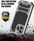 iPhone 14 Pro Max Waterproof Case, iPhone 14 Pro Max Metal Case with Screen Protector Kickstand Military Full Body Rugged Heavy Duty Dustproof Def...