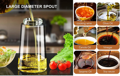16oz Olive Oil Dispenser, 2 in 1 Oil Sprayer for Cooking?470ml spray bottles?oil dispenser for kitchen?Salad,BBQ...