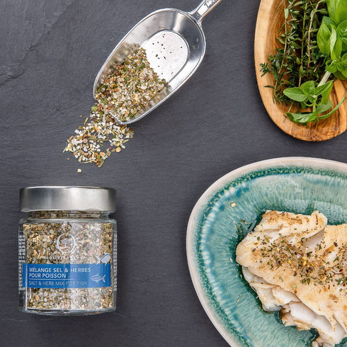 Oliviers & Co Salt & Herb Mix for Fish | Gourmet seasoning by Oliviers and Co | Developed by Michelin-starred chef | Perfect time-saving seasoning...