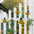 MorTime 4 Pack Metal Bee Wall Art Sculptures Garden Decorations, Hanging Bee Wall Decor Indoor Outdoor Garden Yard Lawn Decor...