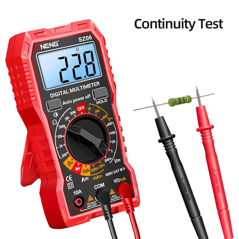 ANENG Digital Multimeter Tester Measures AC/DC Voltage,DC Current Ohm Amp Meter,Professional Multimetro Auto Voltmeter with Resistance, Diodes,Buz...