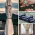 Black Reusable Outdoor Umbrella Strap, 10 Pack, 8 x 1 Inches...