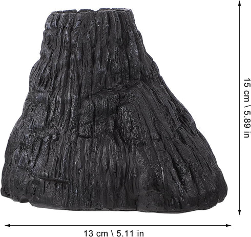 Toddmomy Volcano Fake Volcano Aquarium Decor Fish Tank Landscape Fish Tank Cat Scratching Elephant Aquarium Mountain Cave Small Fish Tank Mini Air...