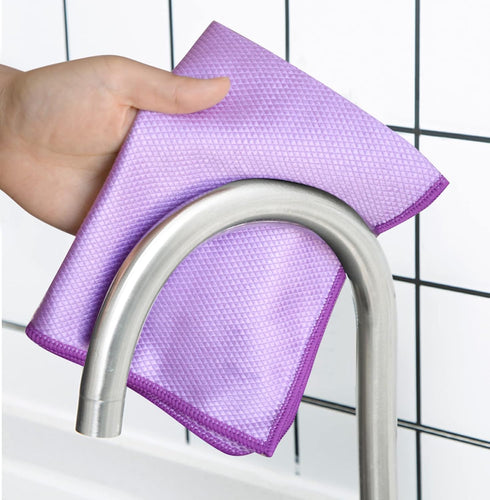 SINLAND Microfiber Glass Cleaning Cloth, Lintless Cleaning Cloth for Cleaning Window, Car Windows, Mirrors, and Stainless Steel 12 x16 inch(6-Pack...