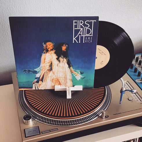 Record Props - Vinyl Record Display - Combine vinyl and album cover on wall. Doubles as a now playing tabletop stand....
