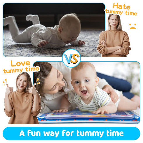 Tummy Time Water Mat?Inflatable Tummy Time Water Play Mat for Babies, Infants and Toddlers 3 to 12 Months Promote Development Toys Baby Gifts...