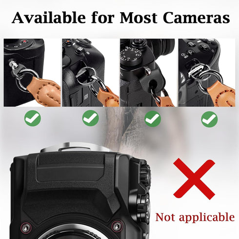 Rope Camera Wrist Strap,Camera Hand Strap Compatible with A6400 A6000 A7 IV,for Fujifilm X100V for Nikon Zf Z30 for Canon EOS R6 R7 R8 R10 Camera ...