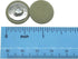 Green Fabric Cloth Covered with Metal Shank Round Buttons for Suits Gowns Blouses Shirts DIY Sewing 18mm(3/4 Inch) 10Pc...
