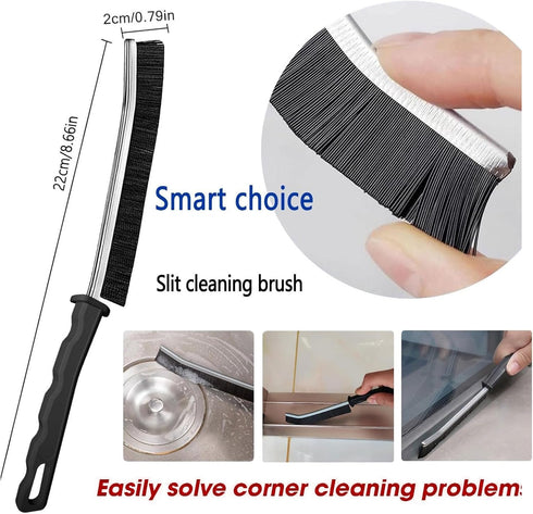 Crevice Cleaning Brush,6Pack Small Cleaning Brushes Grout Cleaner Brush Toilet Brush Scrub Brush for Shower Tile Skinny Gap Cleaning Tools for Hou...