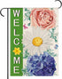 Welcome Spring Summer Daisy Garden Flags 12.5x18 Inch double sided,Spring Hydrangea Flowers Yard Holiday Outdoor Burlap Garden Farmhouse Decor...