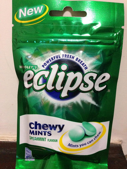 Wrigley's Eclipse Spearmint Chewy Mints Powerful Fresh Breath x 5 packs...