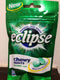 Wrigley's Eclipse Spearmint Chewy Mints Powerful Fresh Breath x 5 packs...