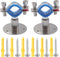 2PCS Wall Mount Ceiling Mount Pipe 304 Stainless Steel Pipe Supports Pipe Standoff Adjustable Height 30-60mm?1.18"-2.36"?for OD Pipe 15-19mm(0.59-...