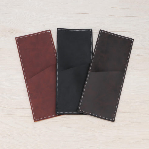 Leather Cutlery Sleeve Utensil Holders Pouch Bags Knife and Fork Silverware Sleeves for Mother's Day Valentine's Day Table Decorations 2 Pcs (Red ...