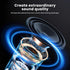 Lightweight Wireless Headphones Bluetooth Over-Ear with Noise Cancelling, Low Latency, Foldable Design - 3D HiFi Stereo Headset for Travel, Home O...