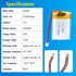 112840 3.7V Lipo Battery 1300mAh 112840 Rechargeable Lithium Polymer Battery Pack with JST PH2.0mm Connector for Electronic Device...