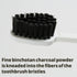 Earthink Japanese Binchotan Charcoal Fine Powder Infused Toothbrushes Variety Pack, Assorted Colors 8 Pack Made in Japan...