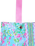 Lilly Pulitzer Pink/Blue Market Shopper Bag, Reusable Grocery Tote with Comfortable Shoulder Straps, Best Fishes...