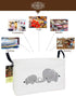 HUNRUNG Rectangle Storage Basket Cute Canvas Organizer Bin for Pet/Children Toys, Books, Clothes Perfect for Rooms/Playroom(Elephant)...