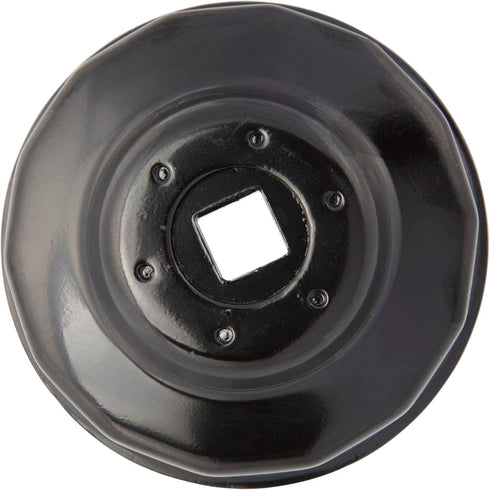 Steelman 64mm x 14 Flute Oil Filter Cap Wrench, 3/8-inch Drive, Low-Profile Design for Confined Space...