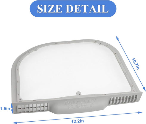 5231EL1001C Dryer Lint Filter Replacement for LG & Kenmore Dryer Parts dle4870w, dlex5170w, dle1101w, dlex7800we, dlex5101w, Replaces 1668214, ps3527575, ap5248138
