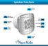 Gideon Portable Waterproof Bluetooth Speaker with Suction Cup - 10 Hours Playtime/Built-in Mic (Silver)...