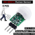 5PCS HC-SR312 AM312 Mini Pyroelectric Infrared PIR Human Sensor Module Modules Body Motion Automatic Detector DC 2.7 to 12V for Arduino Raspberry ...
