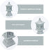 SUPERFIDINGS 5 Styles Pagoda Lantern Garden Statue Japanese Pagoda Lamp Lantern Stone Footbridge Figurines for Landscape Balcony Garden Patio Porc...