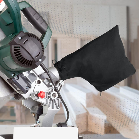 Black Dust Collection Bag for Miter Saw 255 Model with Zipper and Wired Adjustable Stand, Dust Collector Bags for Miter Saw, Tank Belt Sander, Edg...