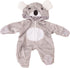 Gotz One Piece Koala Bear Costume Pajama Sleeper with Padded Feet, Paws and Hood with Ears for 12-13" Baby Dolls...