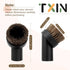 TXIN 4 Pieces Soft Horsehair Bristle Vacuum Attachments Dusting Brush Cleaner Dust Brush, Small Round Corner/Track Cleaning Tools Vacuum Brushes R...