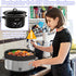 Silicone Slow Cooker Liners,Fits 6-8Quarts Crockpot Leakproof, Easy Clean Bags Liners for Round Pot or Oval (Black)...