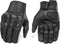Updated Men’s Leather Motorcycle Gloves with Two Touchscreen Fingers Anti-Slip Motorbike Racing Gloves (Updated,Perforated, XXL)...