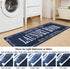 Cekene Laundry Room Runner Rug 20"x59" Non Slip Farmhouse Laundry Rug Runner Washable Laundry Mats with Rubber Backing Blue Kitchen Rug Carpet Run...