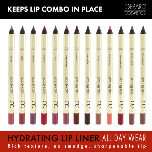 Gerard Cosmetics Lip Pencil (Bel Air) | Ultra Pigmented Matte Pink Lip Liner | Long lasting | Hydrating Creamy Formula | Cruelty Free...