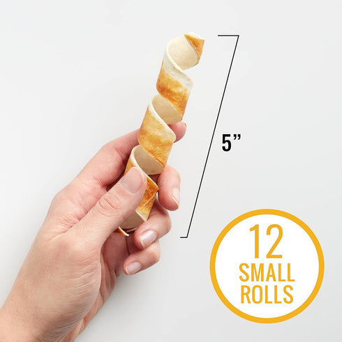 Good ‘n’ Fit Spirals Made with Real Chicken, 12 Count, Treat Your Dog to Long-Lasting and Highly Digestible Rawhide Chews...