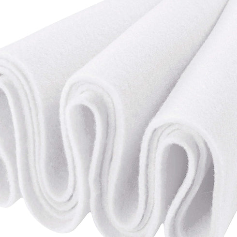 Felt Fabric | 72" inches Wide & 1.6mm Thick White Fabric | Non-Stiff, Soft Fabric Material | Felt Fabric by The Yard | Soft Felt Roll for Crafts, ...