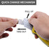 Folding Utility Knife?Box Cutter Retractable Foldable Heavy Duty Quick Change with 5-Piece Extra Blades...