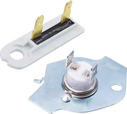 3977393 & 3392519 Dryer Thermal Fuse Kit Replacement by BlueStars - Exact Fit for Whirlpool Kenmore Maytag Dryers - Replaces 3399848 AP3094244 WP3392519 80005 PS11741460