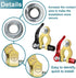 2PCS Battery Terminal Connectors, Quick Release Disconnect Battery Terminals, Positive Negative Battery Cable Ends for Automotive RV Boat(Copper)...
