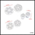 Clever Monster Snowflake Cookie Cutters Set of 6, Plunger Cutter Cake Decorating Supplies Fondant Molds Embossing Tool Snowflake Plunger Cake Cutt...